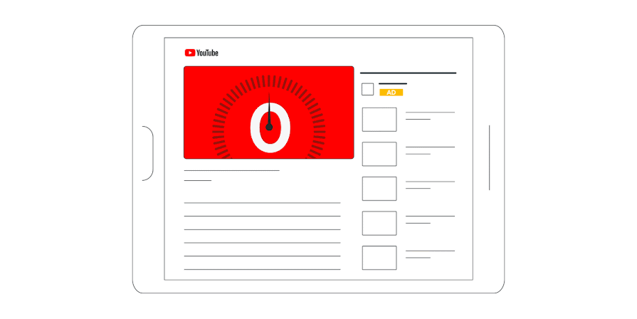 Instream advertenties die niet kunnen worden overgeslagen