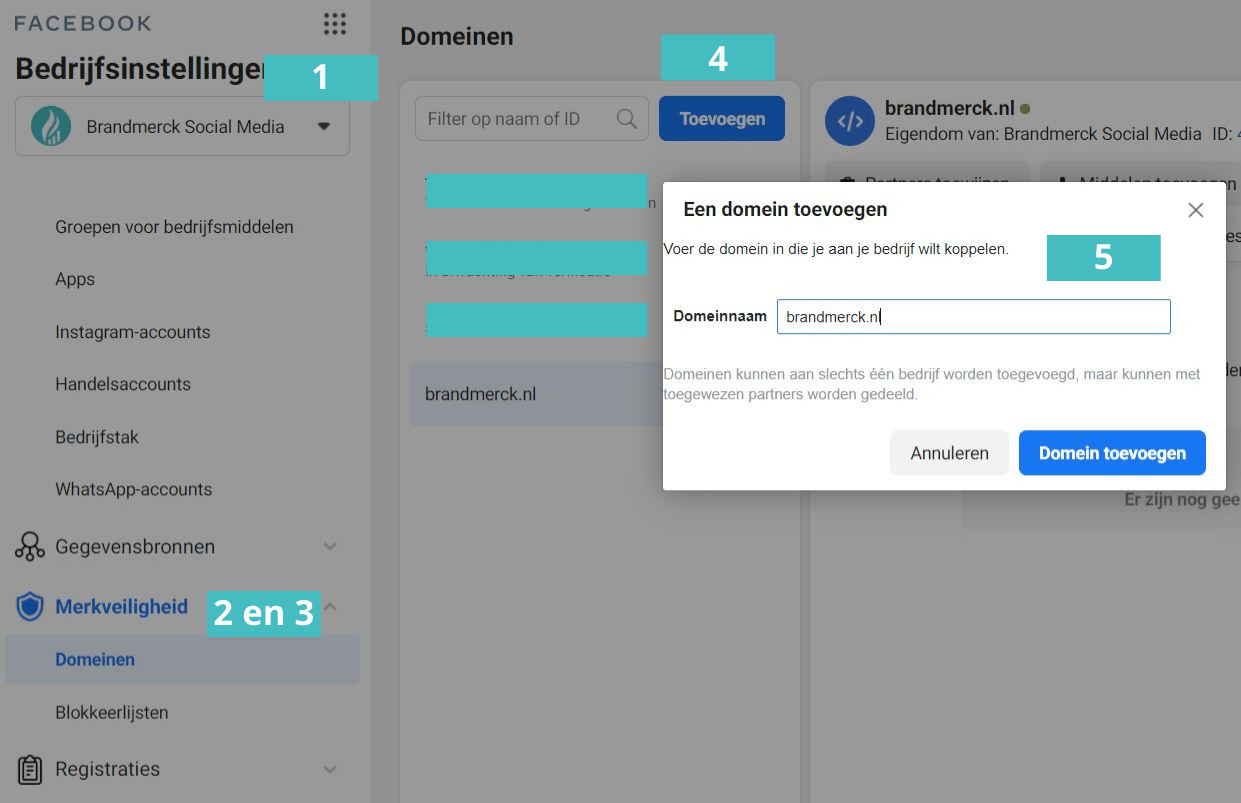domeinverificatie facebook ios 14 update