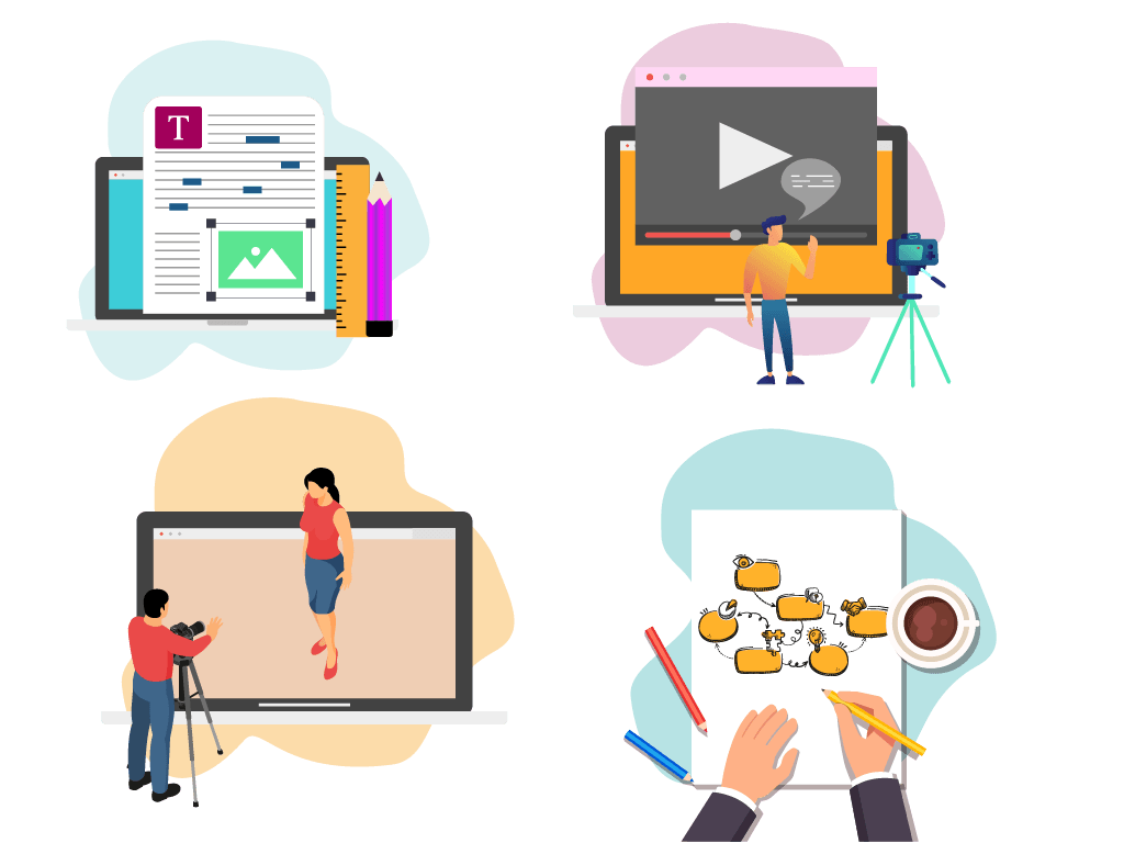 Verschillende soorten content