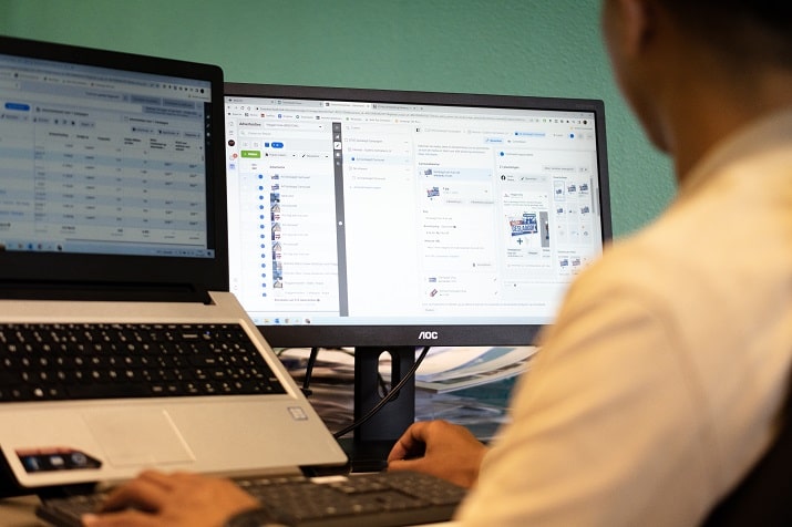 Uitvoer online marketing campagne